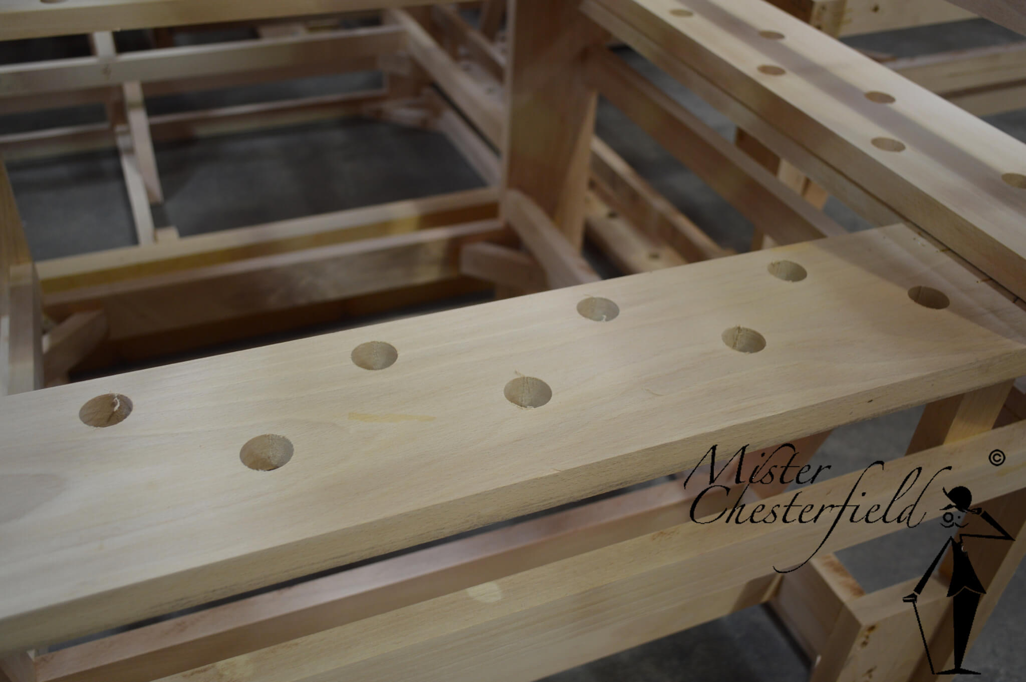 frame chesterfield beech wood