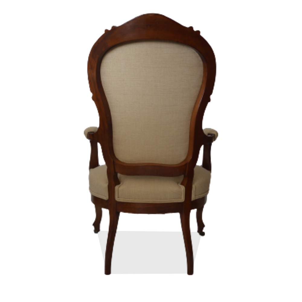 Mister Chesterfield antique armchair 1 beige back
