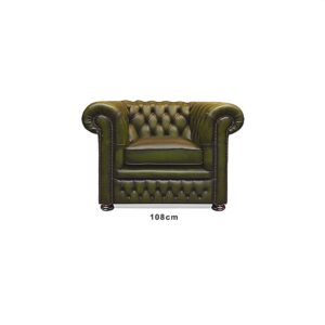 google chesterfield chaise simple vert vert antique