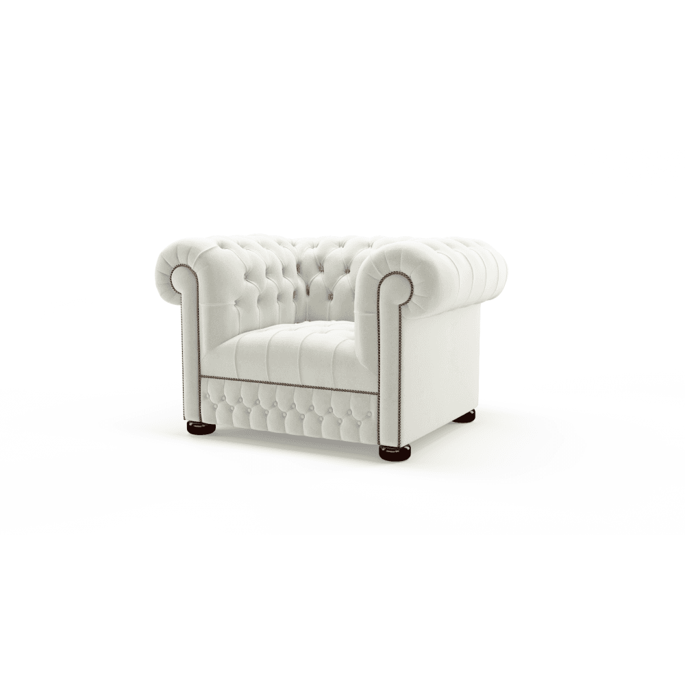 witte chesterfield fauteuil stoel