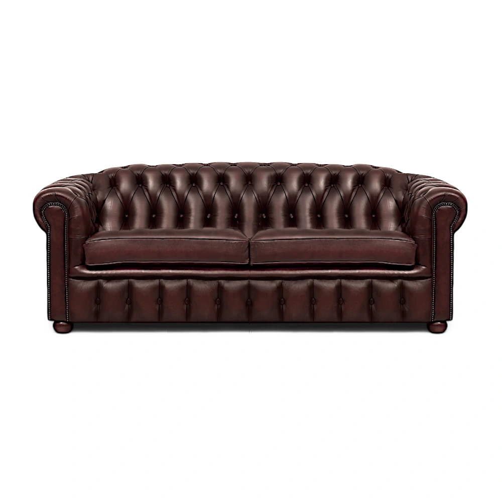 chesterfield vintage bank bruin 200cm