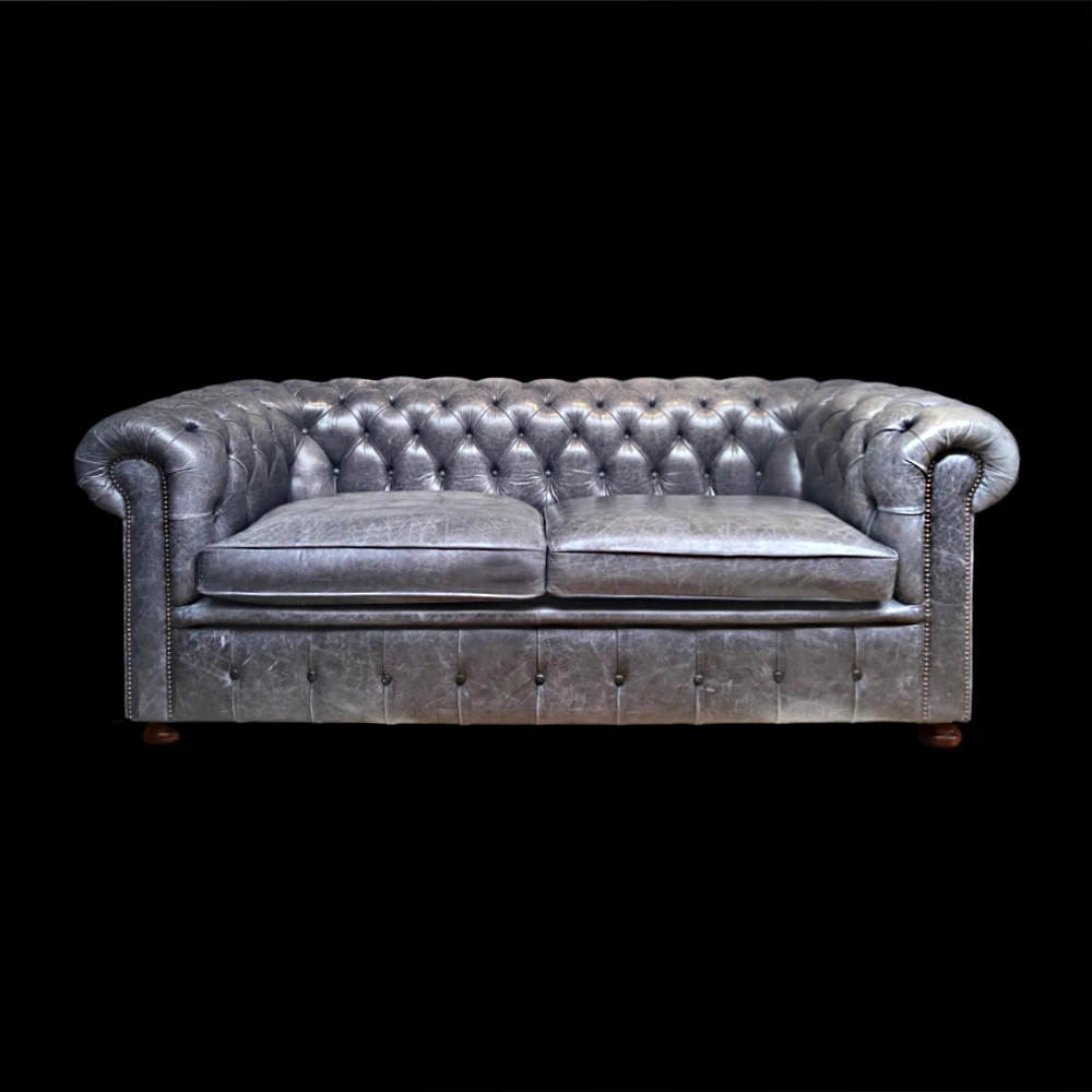 One of a kind Chesterfield 3  persoons Silverback grey (NR1) inruil | Verkocht